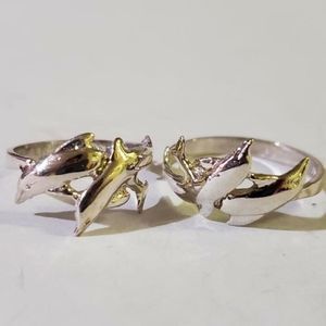Silver Dolphin Rings